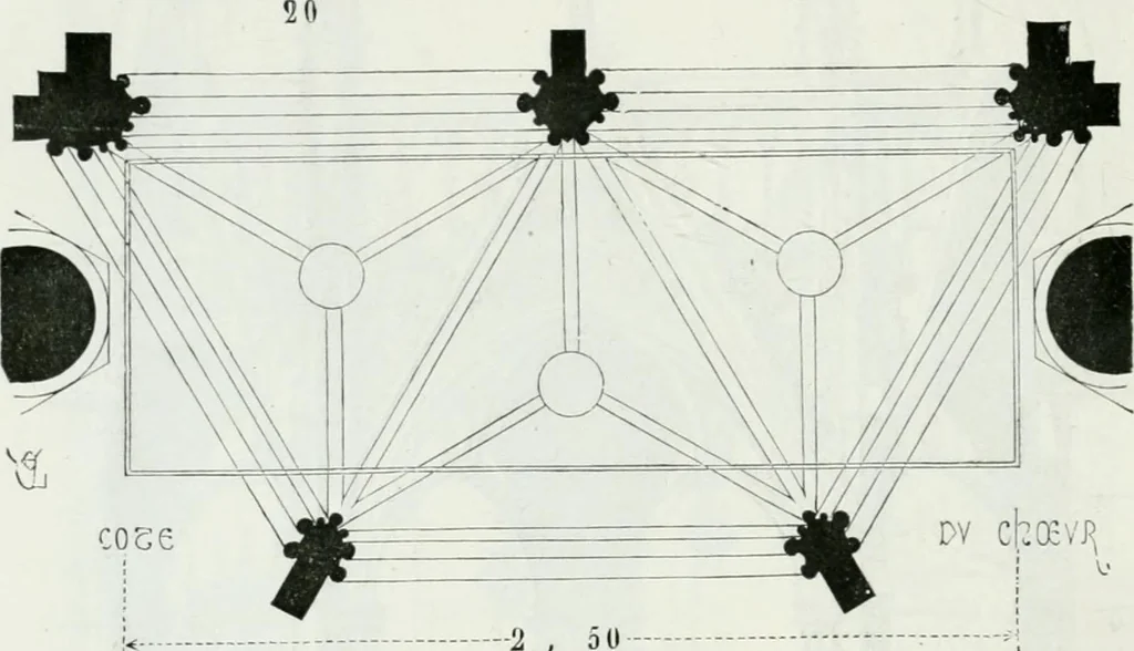 An illustration from Dictionnaire raisonné de l'architecture française du XIe au XVIe siècle, 1875, leaf 59