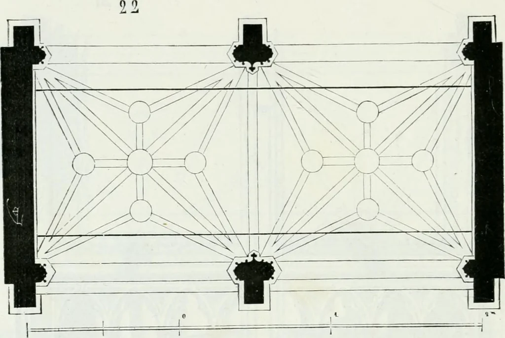 An illustration from Dictionnaire raisonné de l'architecture française du XIe au XVIe siècle, 1875, leaf 61