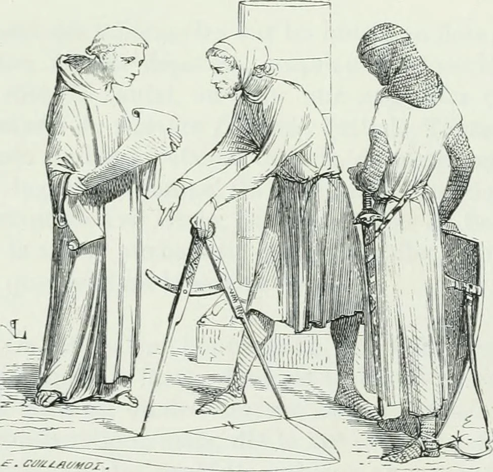 An illustration from Dictionnaire raisonné de l'architecture française du XIe au XVIe siècle, 1875, leaf 8