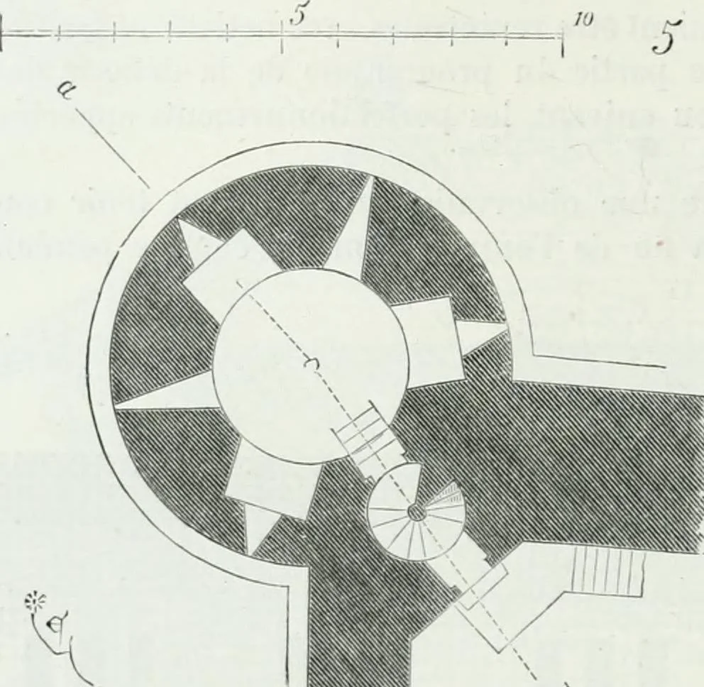 An illustration from Dictionnaire raisonné de l'architecture française du XIe au XVIe siècle, 1875, leaf 85