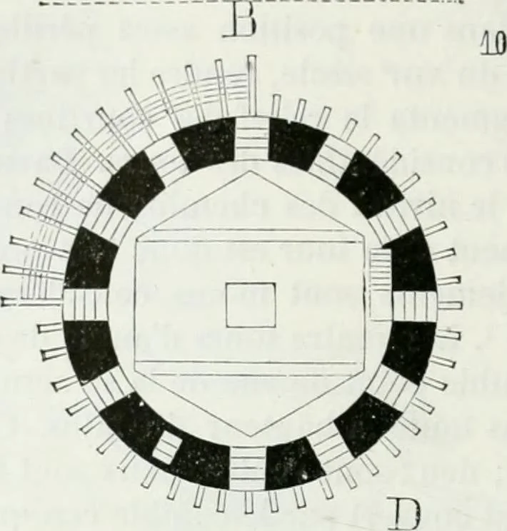 An illustration from Dictionnaire raisonné de l'architecture française du XIe au XVIe siècle, 1875, leaf 91