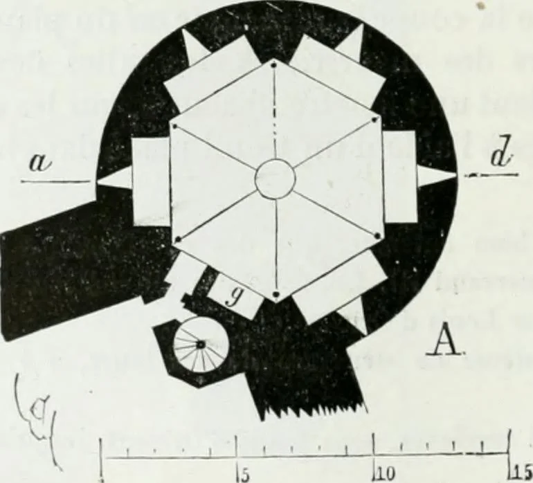 An illustration from Dictionnaire raisonné de l'architecture française du XIe au XVIe siècle, 1875, leaf 91