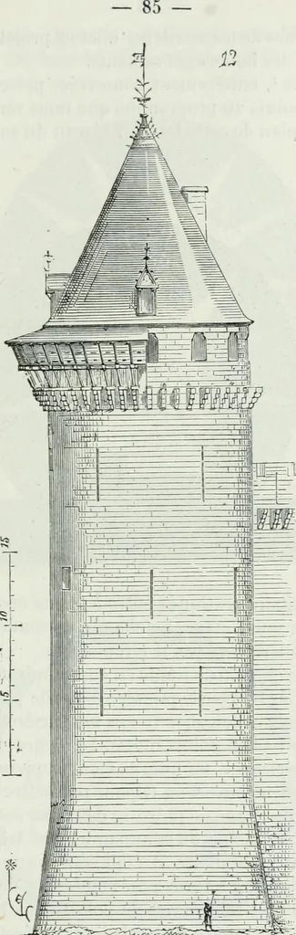 An illustration from Dictionnaire raisonné de l'architecture française du XIe au XVIe siècle, 1875, leaf 94