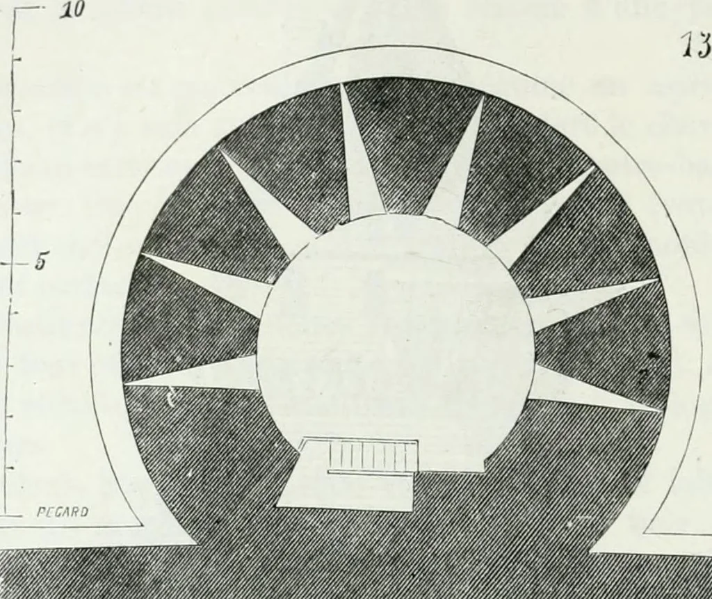 An illustration from Dictionnaire raisonné de l'architecture française du XIe au XVIe siècle, 1875, leaf 95