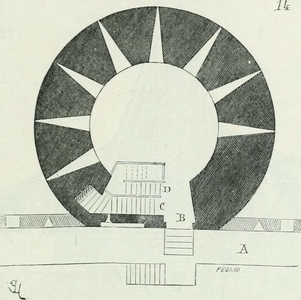 An illustration from Dictionnaire raisonné de l'architecture française du XIe au XVIe siècle, 1875, leaf 96