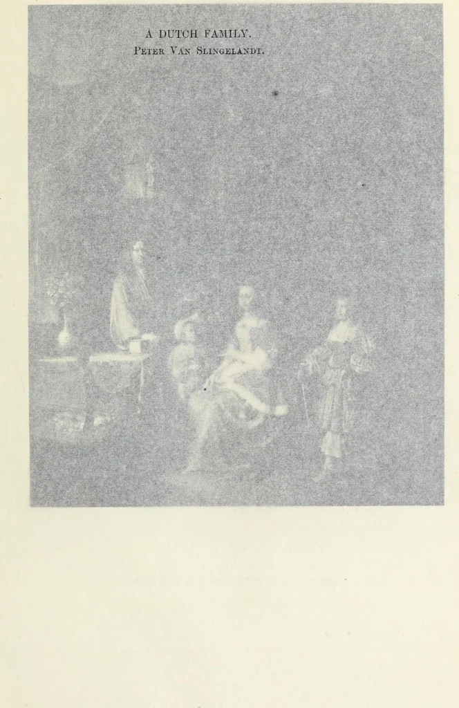 An illustration from A catalogue raisonné of the works of the most eminent Dutch, Flemish, and French painters; in which is included a short biographical notice of the artists, with a copious description of their principal pictures; a statement of the prices at which such pictures have been sold at public sales on the continent and in England; a reference to the galleries and private collections, in which a large portion are at present; and the names of the artists by whom they have been engraved; to which is added, a brief notice of the scholars & imitators of the great masters of the above schools:, 1829, leaf 100