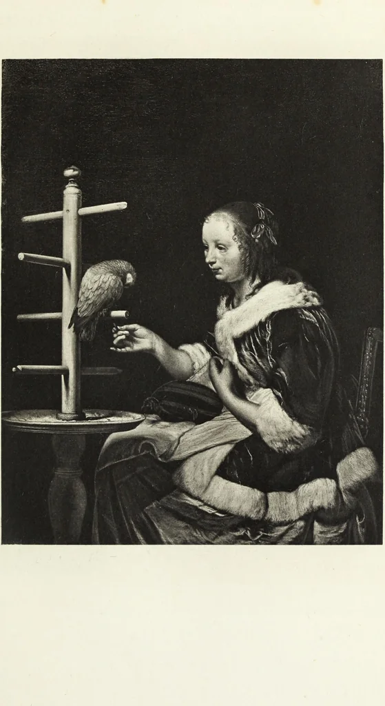 An illustration from A catalogue raisonné of the works of the most eminent Dutch, Flemish, and French painters; in which is included a short biographical notice of the artists, with a copious description of their principal pictures; a statement of the prices at which such pictures have been sold at public sales on the continent and in England; a reference to the galleries and private collections, in which a large portion are at present; and the names of the artists by whom they have been engraved; to which is added, a brief notice of the scholars & imitators of the great masters of the above schools:, 1829, leaf 120