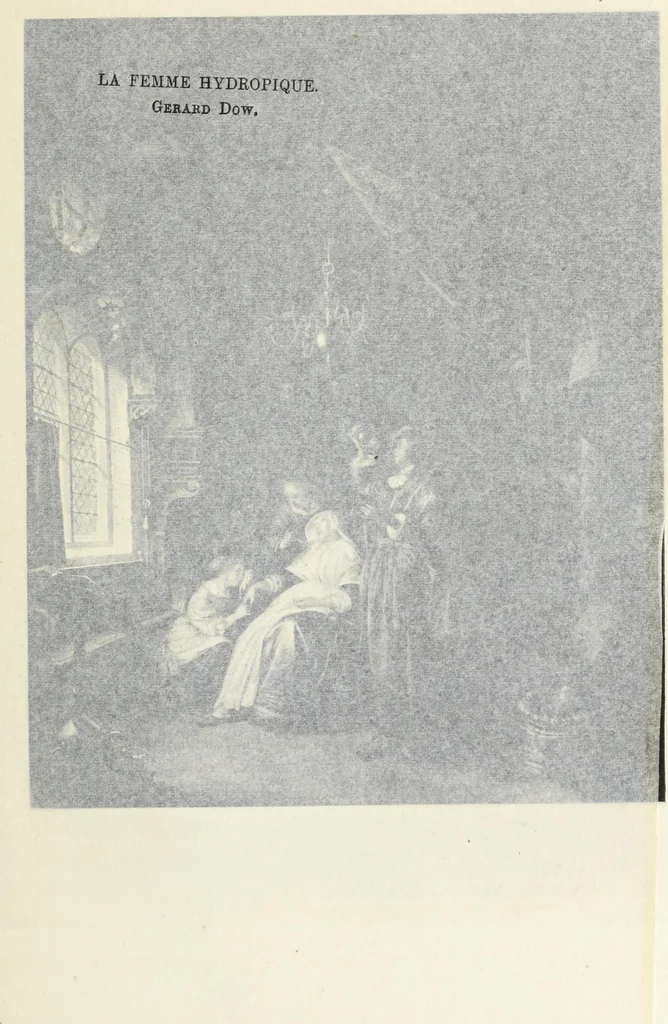 An illustration from A catalogue raisonné of the works of the most eminent Dutch, Flemish, and French painters; in which is included a short biographical notice of the artists, with a copious description of their principal pictures; a statement of the prices at which such pictures have been sold at public sales on the continent and in England; a reference to the galleries and private collections, in which a large portion are at present; and the names of the artists by whom they have been engraved; to which is added, a brief notice of the scholars & imitators of the great masters of the above schools:, 1829, leaf 72