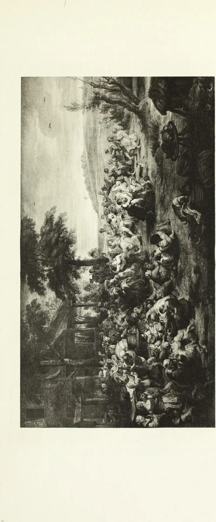 An illustration from A catalogue raisonné of the works of the most eminent Dutch, Flemish, and French painters; in which is included a short biographical notice of the artists, with a copious description of their principal pictures; a statement of the prices at which such pictures have been sold at public sales on the continent and in England; a reference to the galleries and private collections, in which a large portion are at present; and the names of the artists by whom they have been engraved; to which is added, a brief notice of the scholars & imitators of the great masters of the above schools:, 1829, leaf 196