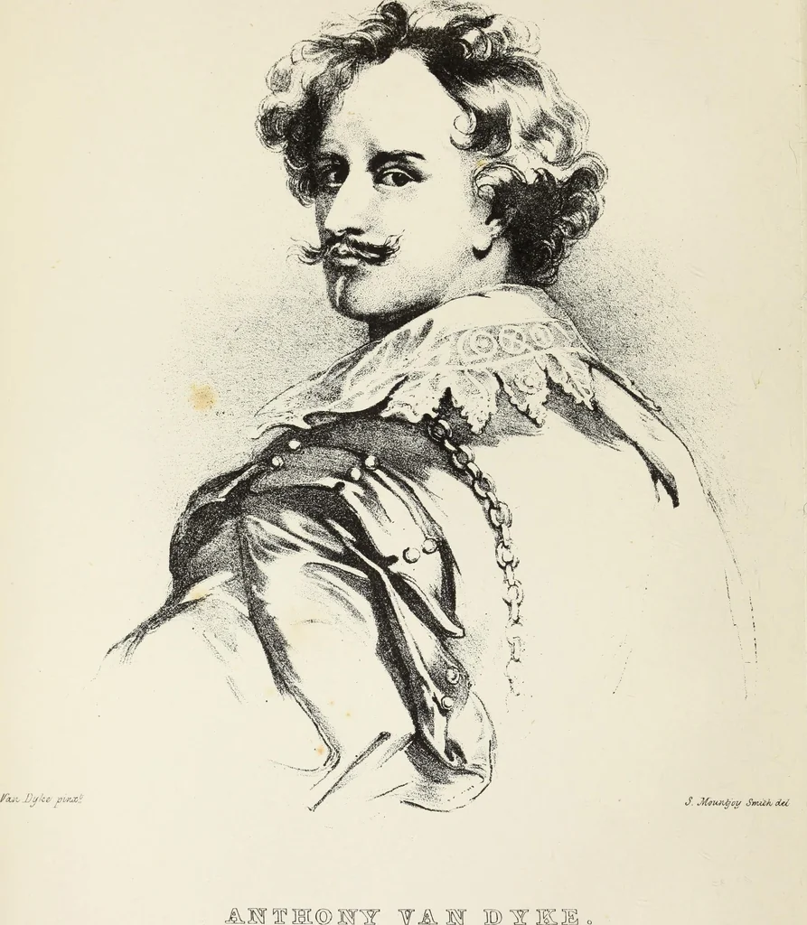 An illustration from A catalogue raisonné of the works of the most eminent Dutch, Flemish, and French painters; in which is included a short biographical notice of the artists, with a copious description of their principal pictures; a statement of the prices at which such pictures have been sold at public sales on the continent and in England; a reference to the galleries and private collections, in which a large portion are at present; and the names of the artists by whom they have been engraved; to which is added, a brief notice of the scholars & imitators of the great masters of the above schools:, 1829, leaf 7