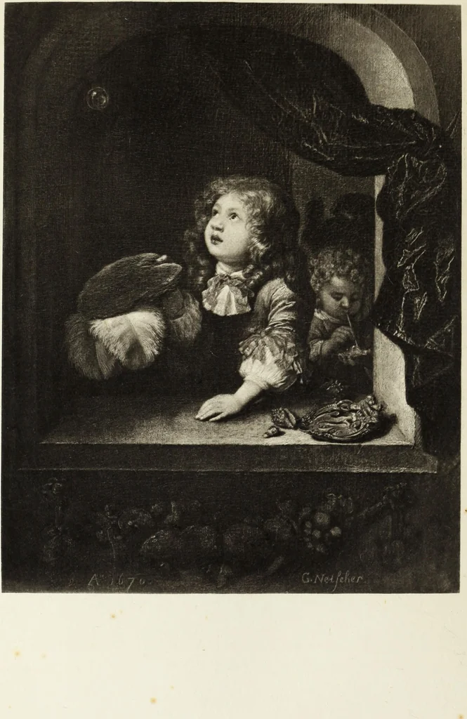 An illustration from A catalogue raisonné of the works of the most eminent Dutch, Flemish, and French painters; in which is included a short biographical notice of the artists, with a copious description of their principal pictures; a statement of the prices at which such pictures have been sold at public sales on the continent and in England; a reference to the galleries and private collections, in which a large portion are at present; and the names of the artists by whom they have been engraved; to which is added, a brief notice of the scholars & imitators of the great masters of the above schools:, 1829, leaf 189