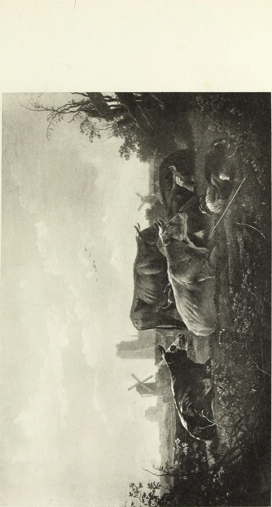 An illustration from A catalogue raisonné of the works of the most eminent Dutch, Flemish, and French painters; in which is included a short biographical notice of the artists, with a copious description of their principal pictures; a statement of the prices at which such pictures have been sold at public sales on the continent and in England; a reference to the galleries and private collections, in which a large portion are at present; and the names of the artists by whom they have been engraved; to which is added, a brief notice of the scholars & imitators of the great masters of the above schools:, 1829, leaf 340