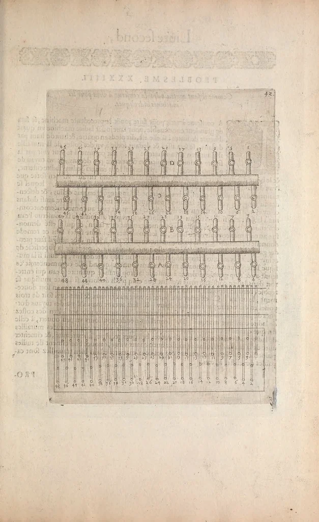 An illustration from Les raisons des forces mouuantes auec diuerses machines tant vtilles que plaisantes : aus quelles sont adioints plusieurs desseings de grotes et fontaines, 1615, leaf 102