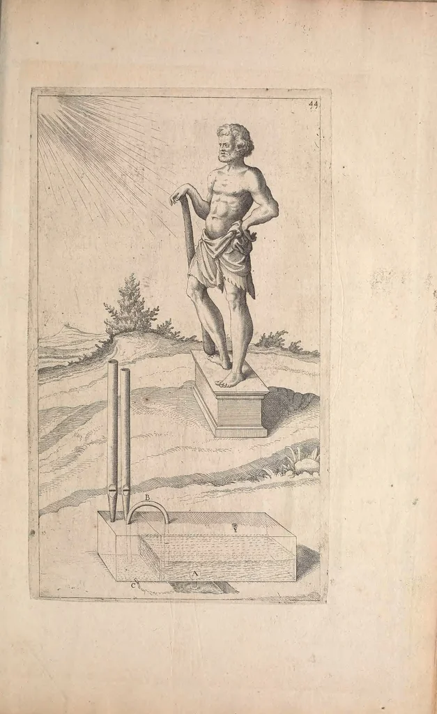 An illustration from Les raisons des forces mouuantes auec diuerses machines tant vtilles que plaisantes : aus quelles sont adioints plusieurs desseings de grotes et fontaines, 1615, leaf 106
