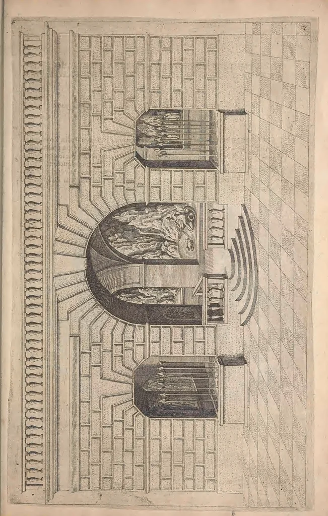 An illustration from Les raisons des forces mouuantes auec diuerses machines tant vtilles que plaisantes : aus quelles sont adioints plusieurs desseings de grotes et fontaines, 1615, leaf 138