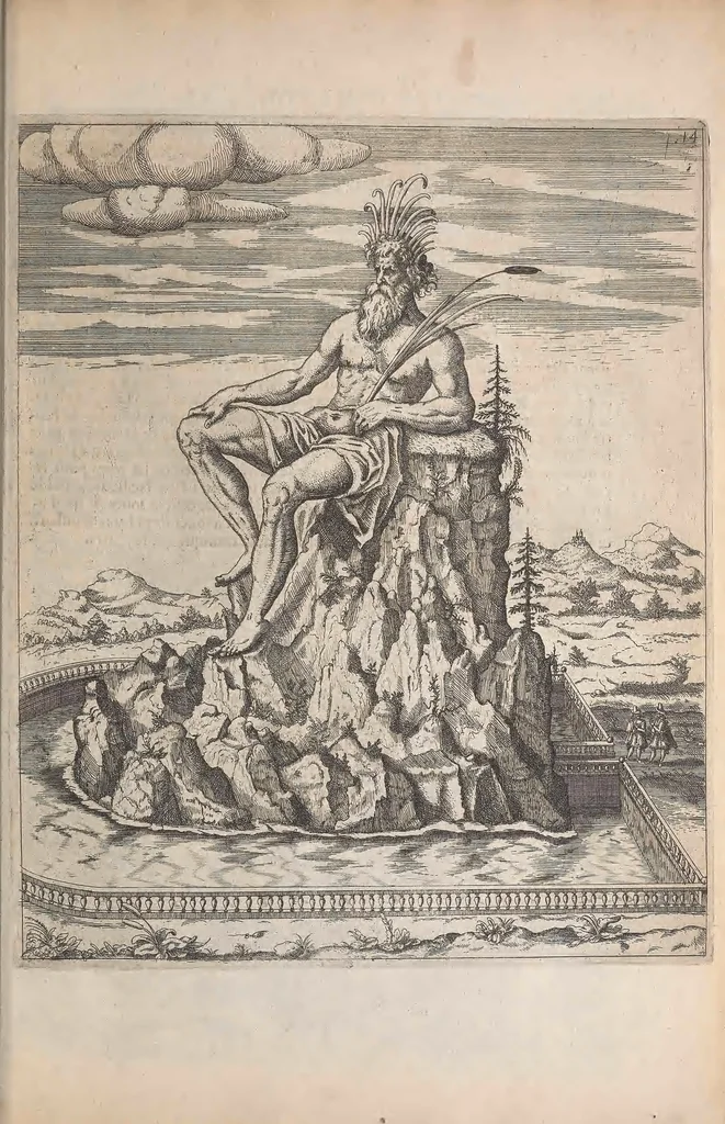 An illustration from Les raisons des forces mouuantes auec diuerses machines tant vtilles que plaisantes : aus quelles sont adioints plusieurs desseings de grotes et fontaines, 1615, leaf 142