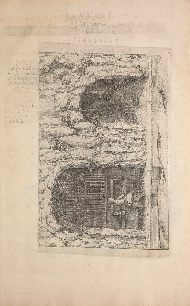 An illustration from Les raisons des forces mouuantes auec diuerses machines tant vtilles que plaisantes : aus quelles sont adioints plusieurs desseings de grotes et fontaines, 1615, leaf 150