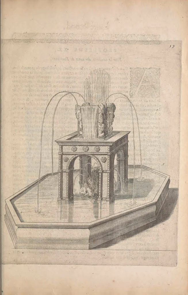 An illustration from Les raisons des forces mouuantes auec diuerses machines tant vtilles que plaisantes : aus quelles sont adioints plusieurs desseings de grotes et fontaines, 1615, leaf 152