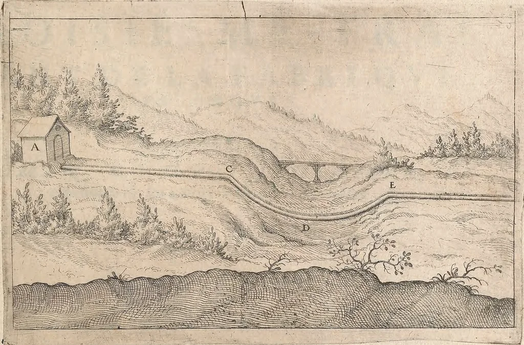 An illustration from Les raisons des forces mouuantes auec diuerses machines tant vtilles que plaisantes : aus quelles sont adioints plusieurs desseings de grotes et fontaines, 1615, leaf 154