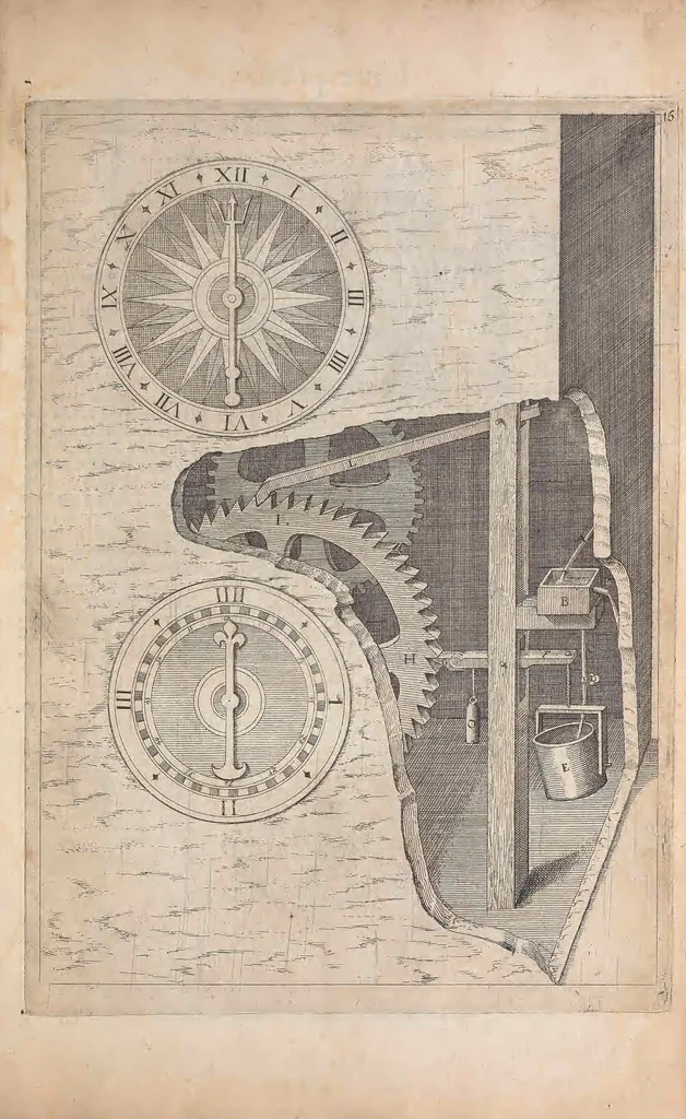 An illustration from Les raisons des forces mouuantes auec diuerses machines tant vtilles que plaisantes : aus quelles sont adioints plusieurs desseings de grotes et fontaines, 1615, leaf 48
