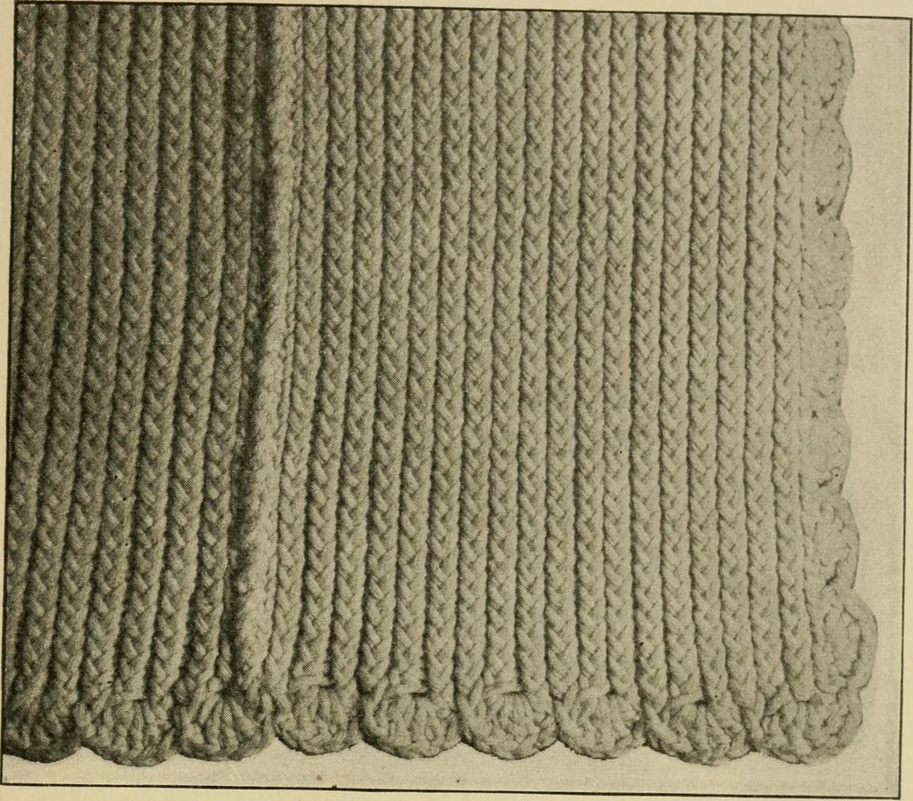 An illustration from Rake knitting and its special adaptation to invalid workers, 1916, leaf 14