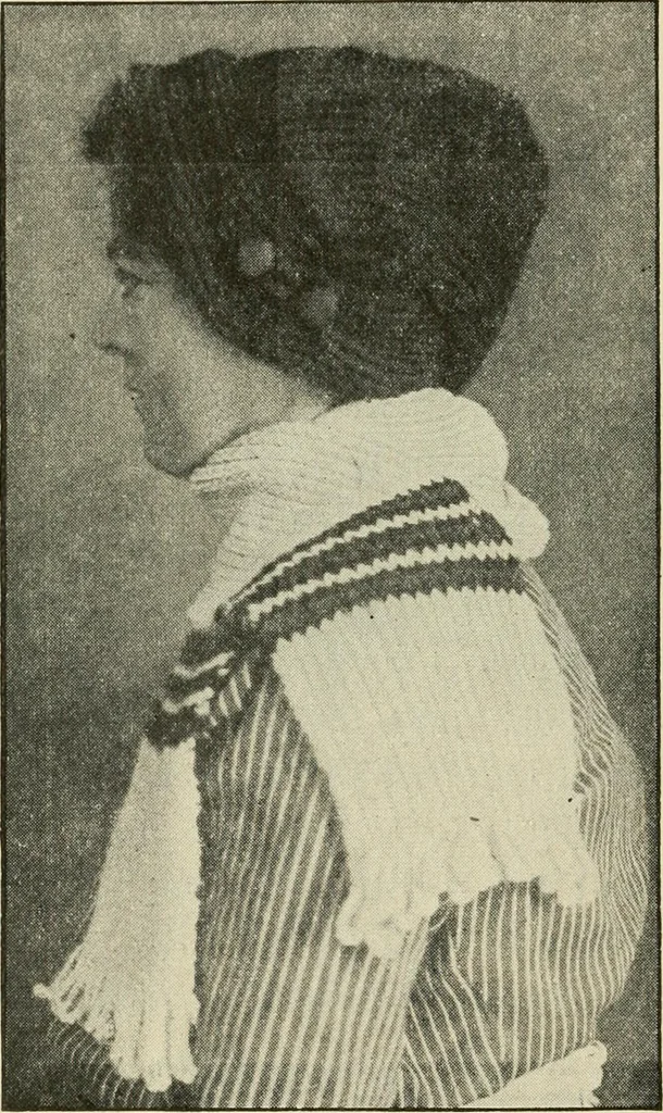 An illustration from Rake knitting and its special adaptation to invalid workers, 1916, leaf 19