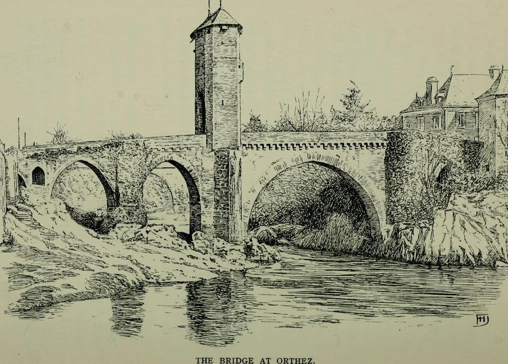 An illustration from Rambles in the Pyrenees and the adjacent districts, Gascony, Pays de Foix [and] Roussillon, 1912, leaf 105