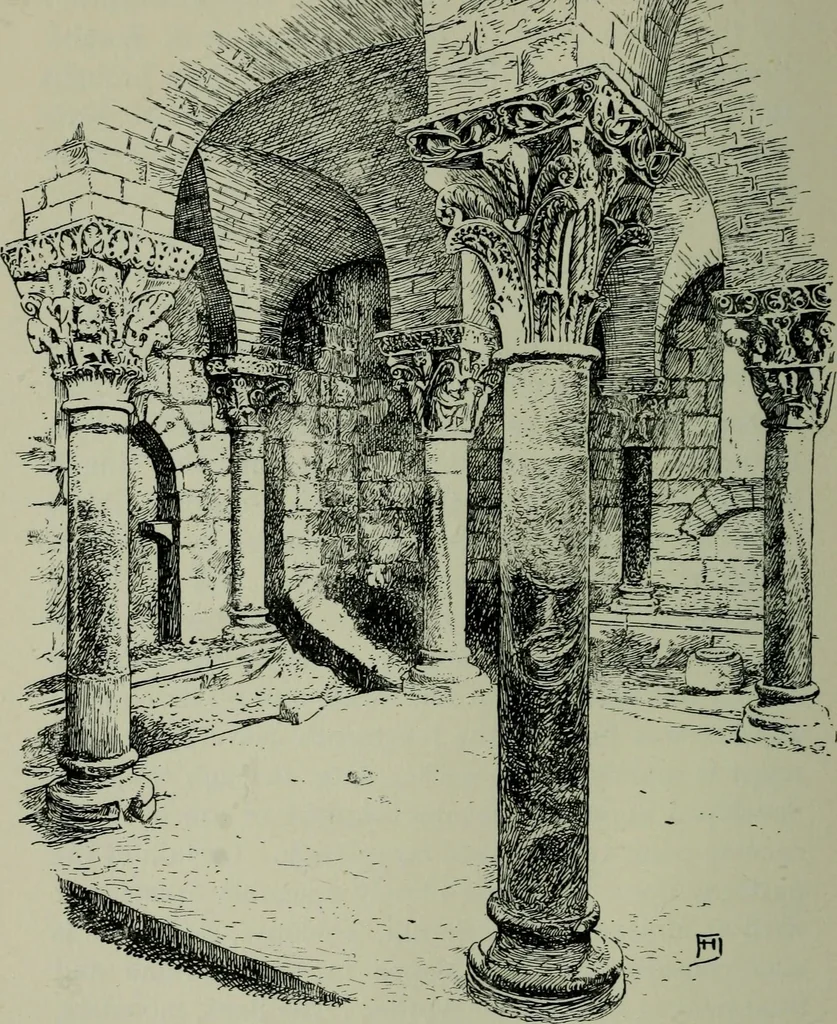 An illustration from Rambles in the Pyrenees and the adjacent districts, Gascony, Pays de Foix [and] Roussillon, 1912, leaf 117