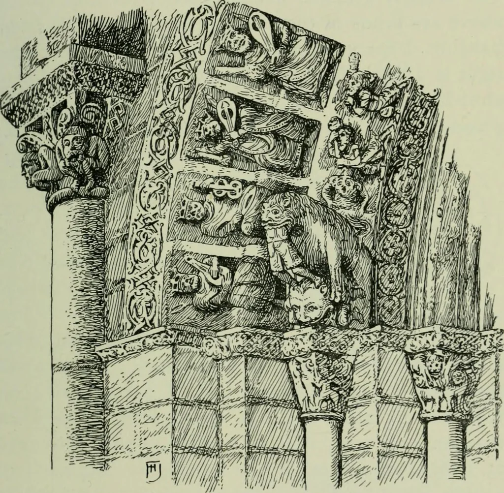 An illustration from Rambles in the Pyrenees and the adjacent districts, Gascony, Pays de Foix [and] Roussillon, 1912, leaf 142