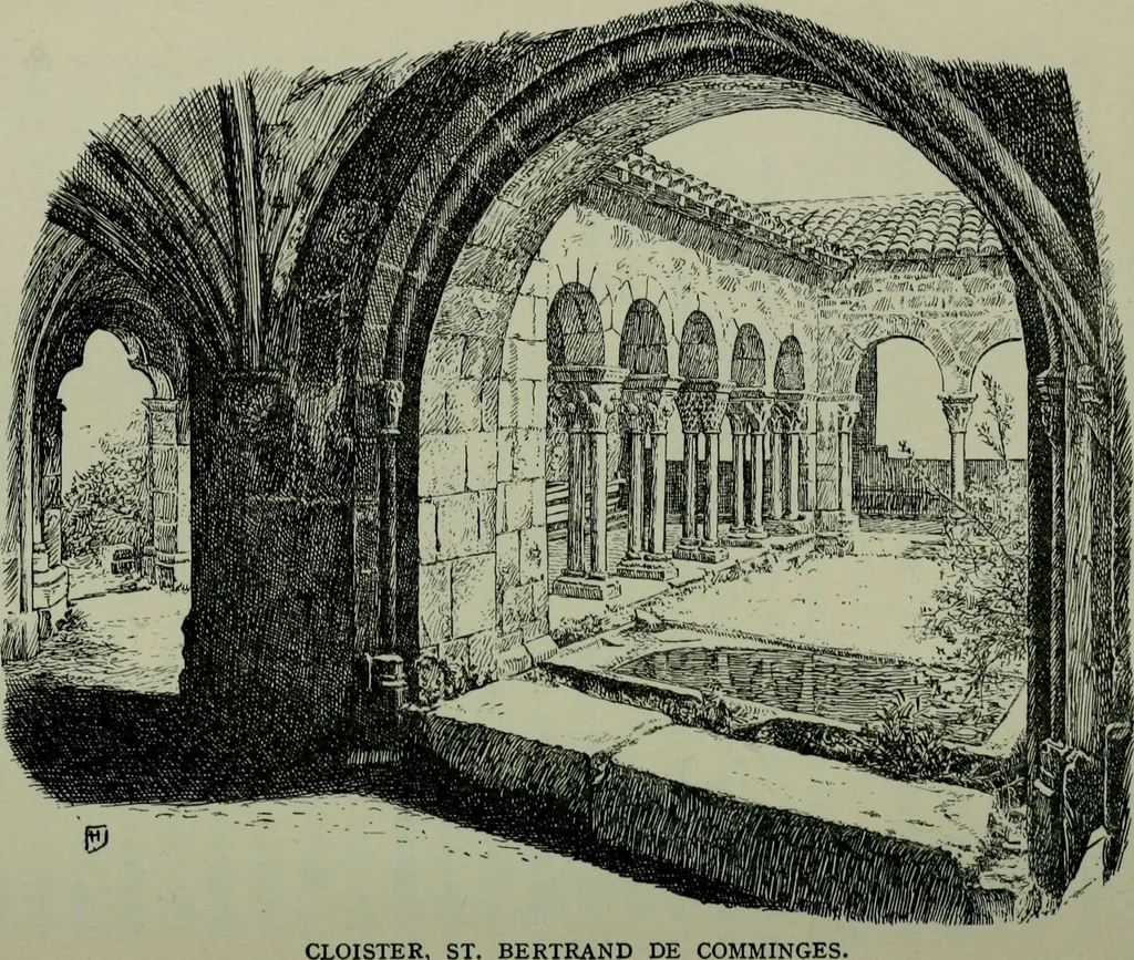 An illustration from Rambles in the Pyrenees and the adjacent districts, Gascony, Pays de Foix [and] Roussillon, 1912, leaf 189