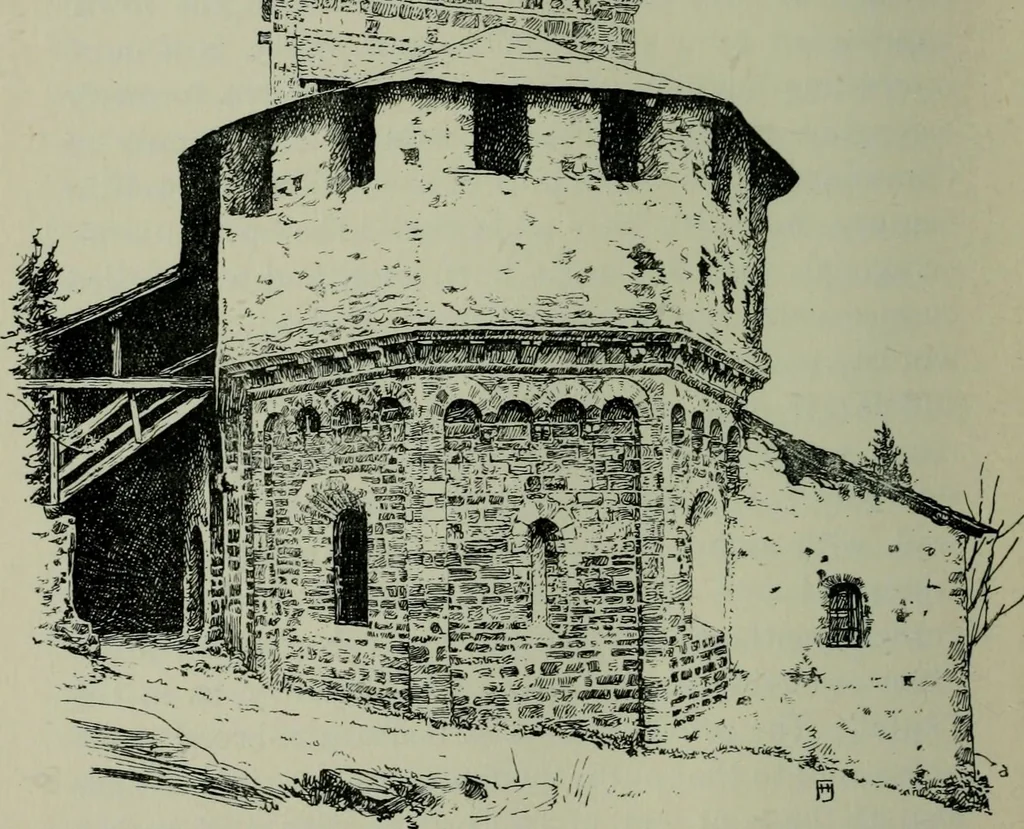 An illustration from Rambles in the Pyrenees and the adjacent districts, Gascony, Pays de Foix [and] Roussillon, 1912, leaf 225
