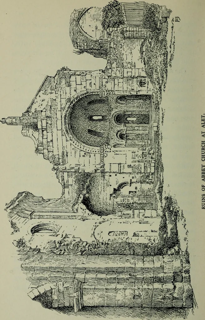 An illustration from Rambles in the Pyrenees and the adjacent districts, Gascony, Pays de Foix [and] Roussillon, 1912, leaf 257