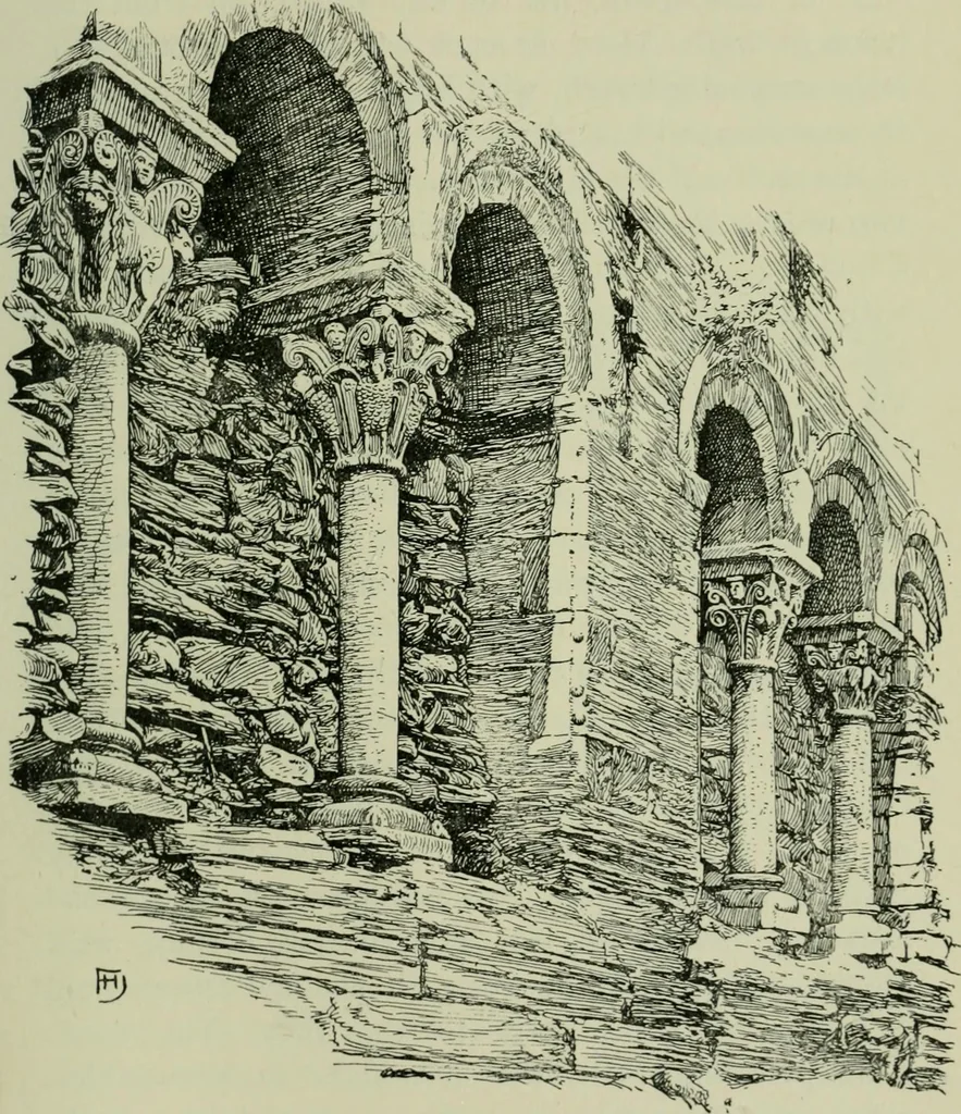 An illustration from Rambles in the Pyrenees and the adjacent districts, Gascony, Pays de Foix [and] Roussillon, 1912, leaf 286