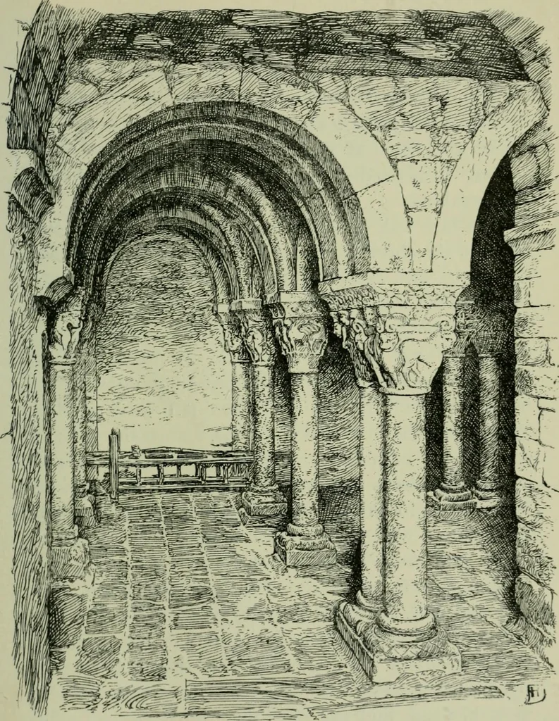 An illustration from Rambles in the Pyrenees and the adjacent districts, Gascony, Pays de Foix [and] Roussillon, 1912, leaf 290