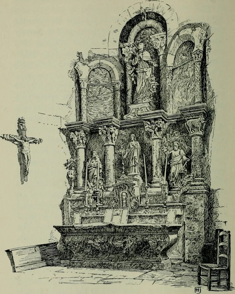 An illustration from Rambles in the Pyrenees and the adjacent districts, Gascony, Pays de Foix [and] Roussillon, 1912, leaf 293