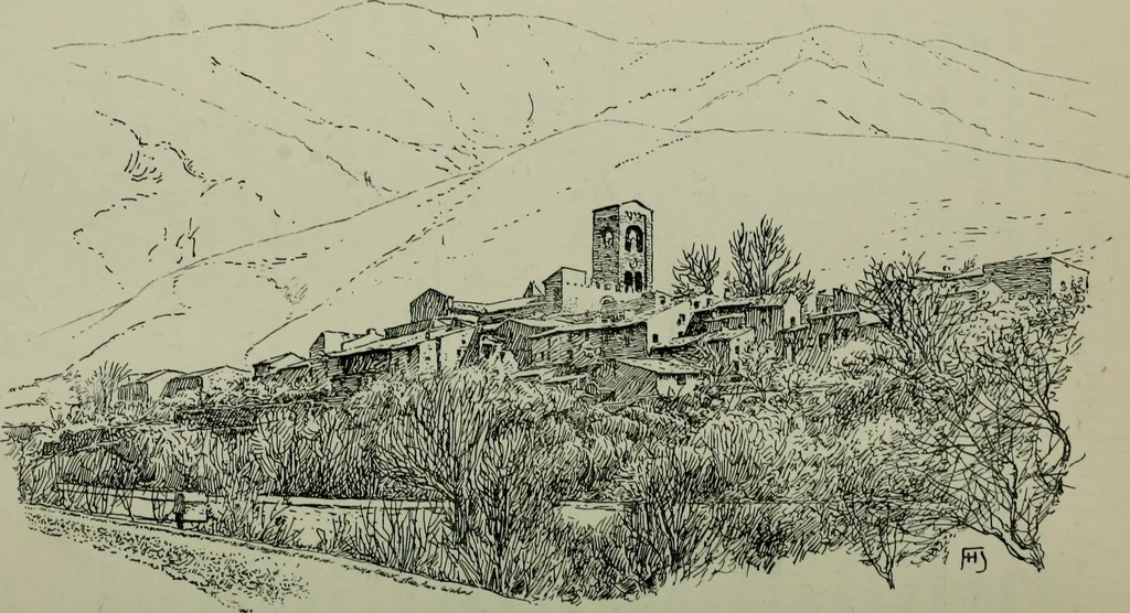 An illustration from Rambles in the Pyrenees and the adjacent districts, Gascony, Pays de Foix [and] Roussillon, 1912, leaf 321