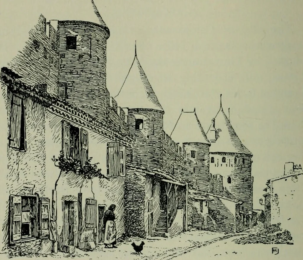 An illustration from Rambles in the Pyrenees and the adjacent districts, Gascony, Pays de Foix [and] Roussillon, 1912, leaf 421