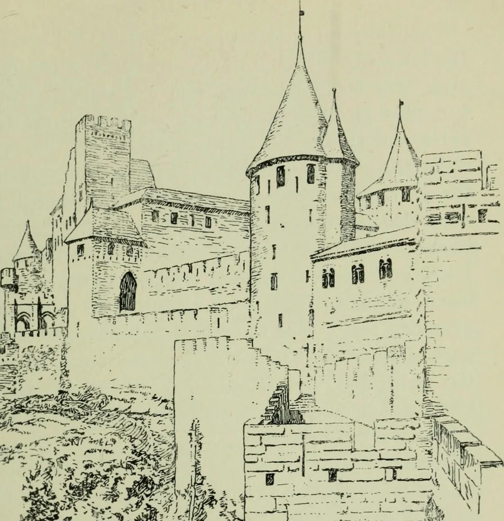 An illustration from Rambles in the Pyrenees and the adjacent districts, Gascony, Pays de Foix [and] Roussillon, 1912, leaf 422