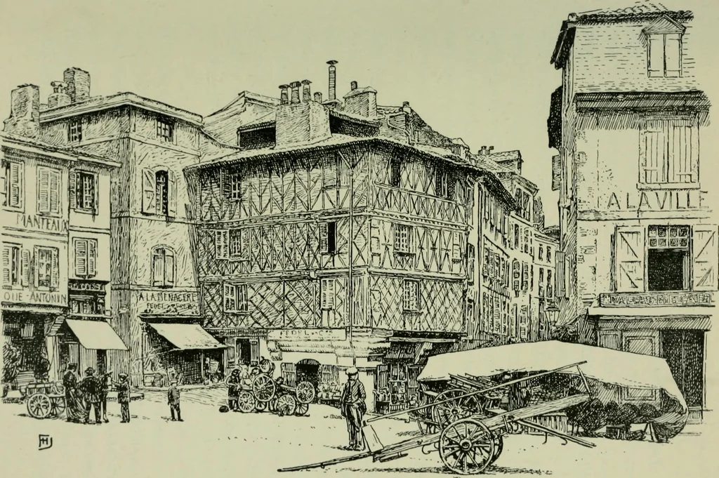 An illustration from Rambles in the Pyrenees and the adjacent districts, Gascony, Pays de Foix [and] Roussillon, 1912, leaf 472