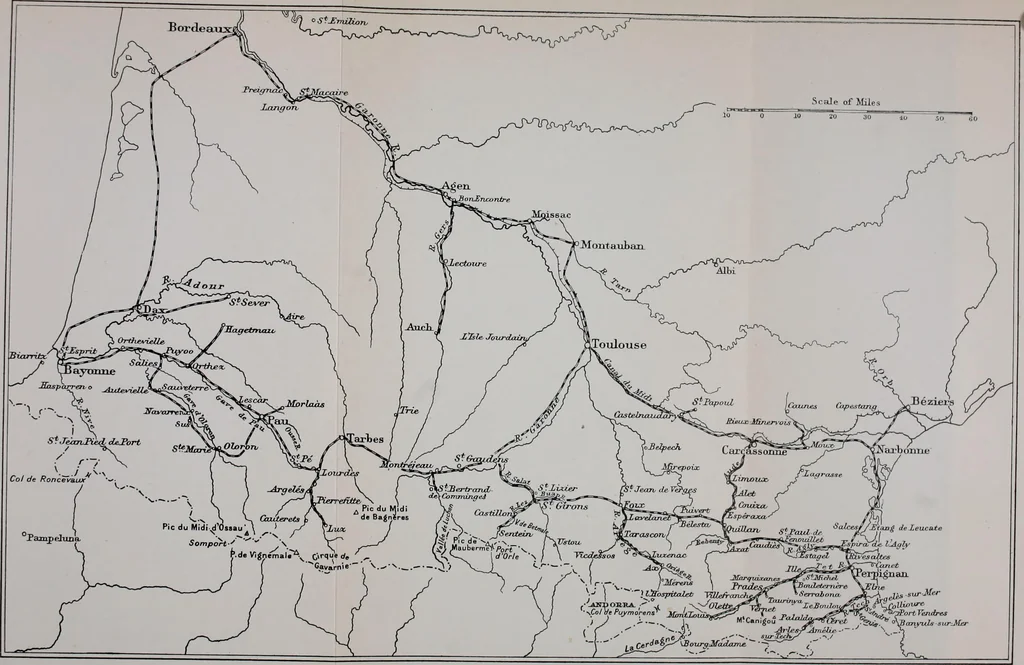 An illustration from Rambles in the Pyrenees and the adjacent districts, Gascony, Pays de Foix [and] Roussillon, 1912, leaf 499