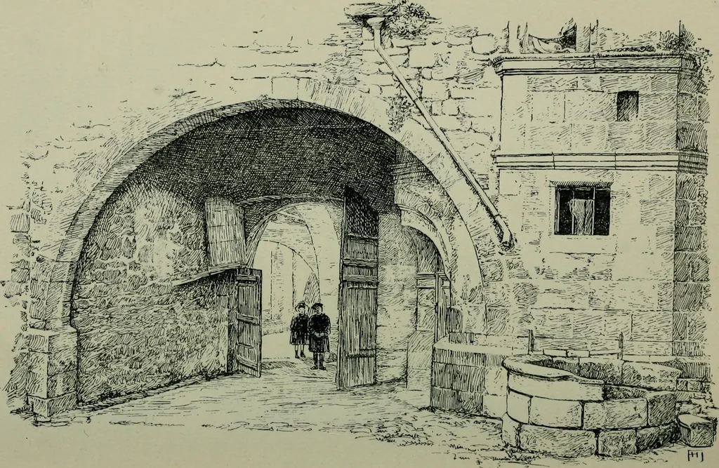 An illustration from Rambles in the Pyrenees and the adjacent districts, Gascony, Pays de Foix [and] Roussillon, 1912, leaf 57