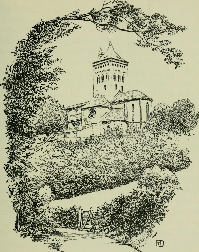 An illustration from Rambles in the Pyrenees and the adjacent districts, Gascony, Pays de Foix [and] Roussillon, 1912, leaf 90