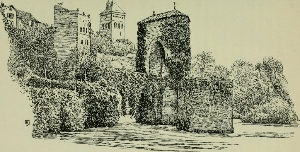 An illustration from Rambles in the Pyrenees and the adjacent districts, Gascony, Pays de Foix [and] Roussillon, 1912, leaf 94