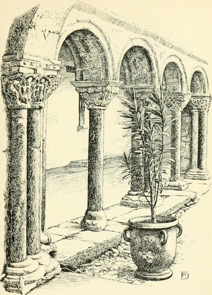 An illustration from Rambles in the Pyrenees and the adjacent districts, Gascony, Pays de Foix, & Roussillon, 1912, leaf 214