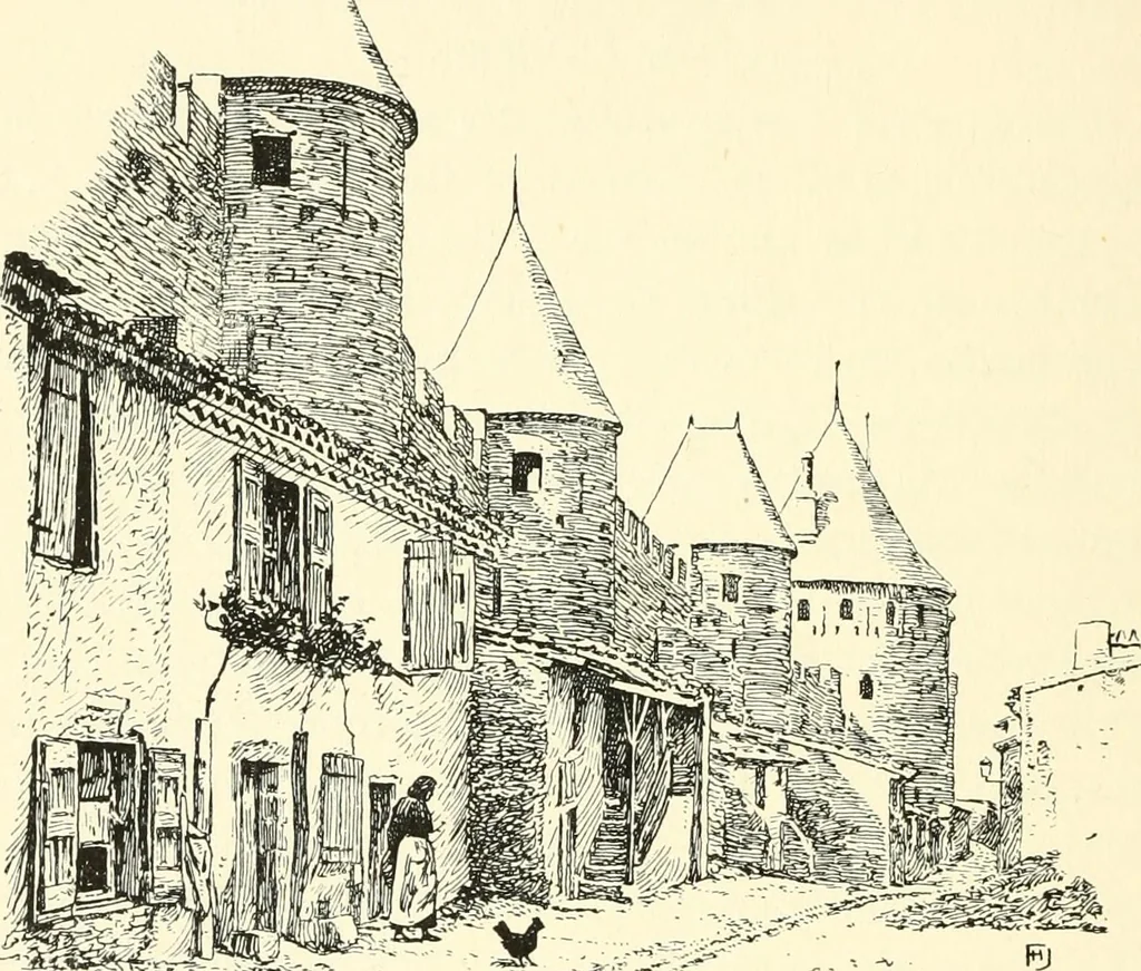 An illustration from Rambles in the Pyrenees and the adjacent districts, Gascony, Pays de Foix, & Roussillon, 1912, leaf 425