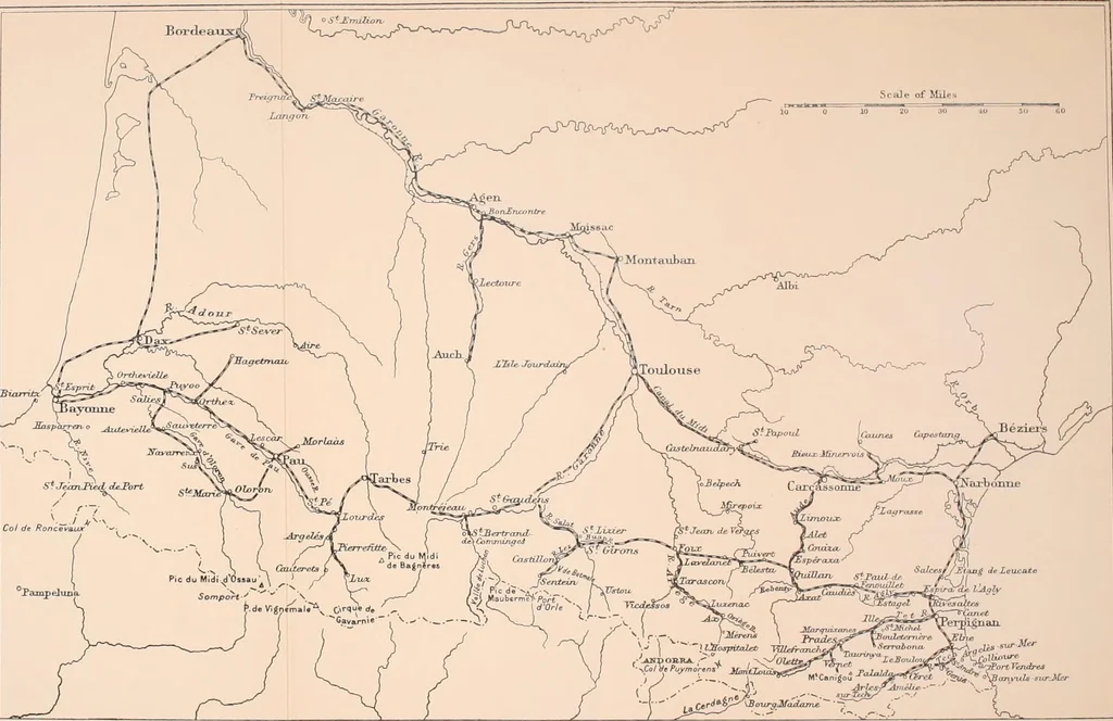 An illustration from Rambles in the Pyrenees and the adjacent districts, Gascony, Pays de Foix, & Roussillon, 1912, leaf 503