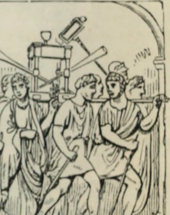 An illustration from Rambles in Rome; an archÃ¦ological and historical guide to the museums, galleries, villas, churches, and antiquities of Rome and the Campagna, 1887, leaf 131
