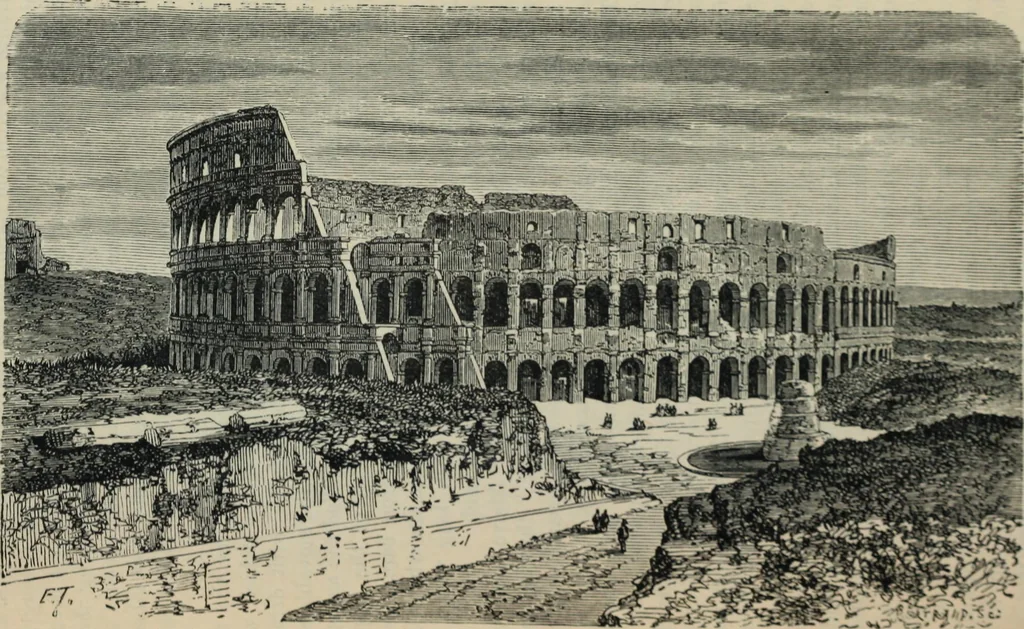 An illustration from Rambles in Rome; an archÃ¦ological and historical guide to the museums, galleries, villas, churches, and antiquities of Rome and the Campagna, 1887, leaf 140