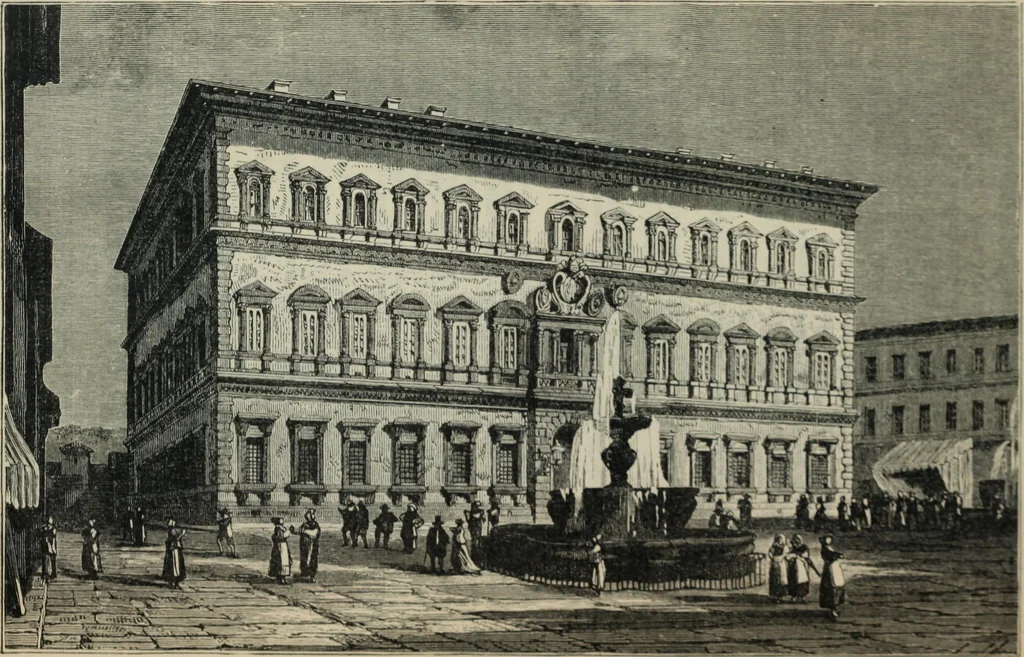 An illustration from Rambles in Rome; an archÃ¦ological and historical guide to the museums, galleries, villas, churches, and antiquities of Rome and the Campagna, 1887, leaf 186