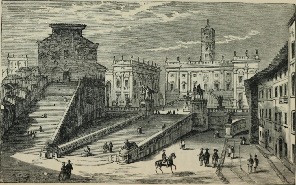 An illustration from Rambles in Rome; an archÃ¦ological and historical guide to the museums, galleries, villas, churches, and antiquities of Rome and the Campagna, 1887, leaf 208